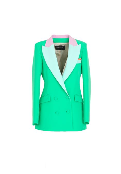  HEBE STUDIO | Blazer | H223-BIBZ MFNGREEN/CIEL/LILLA